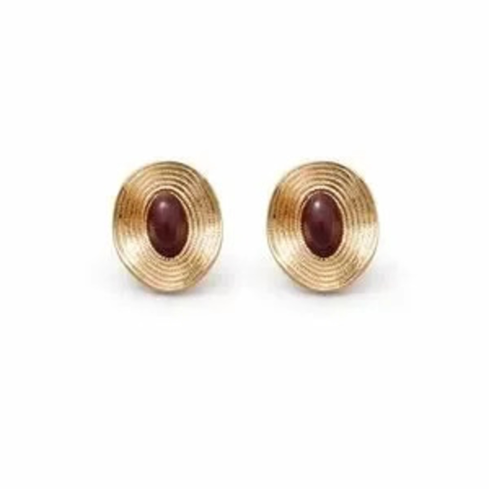 Retro Oval Earrings. (2706)